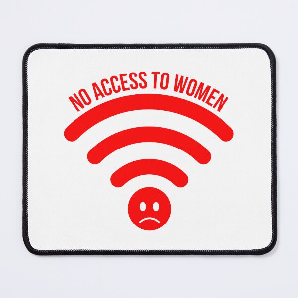 Item preview, No Access to Women: Red Wi-Fi Icon t-shirt designed and sold by GorinART.