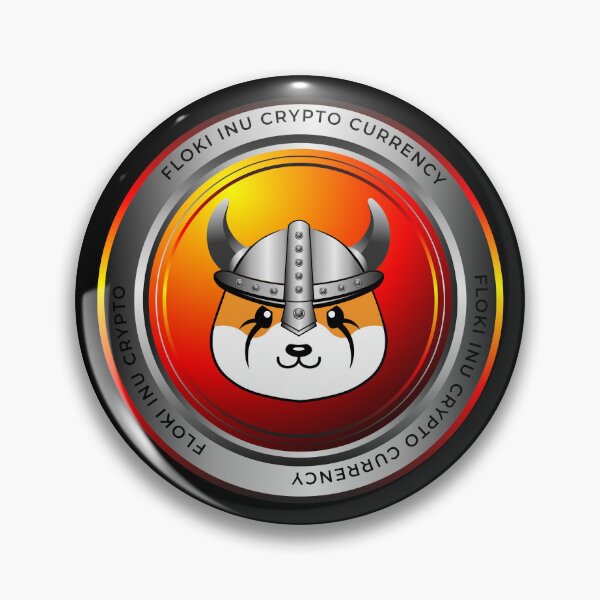 Item preview, silver coin floki inu cryptocurrency logo designed and sold by ZieProject.