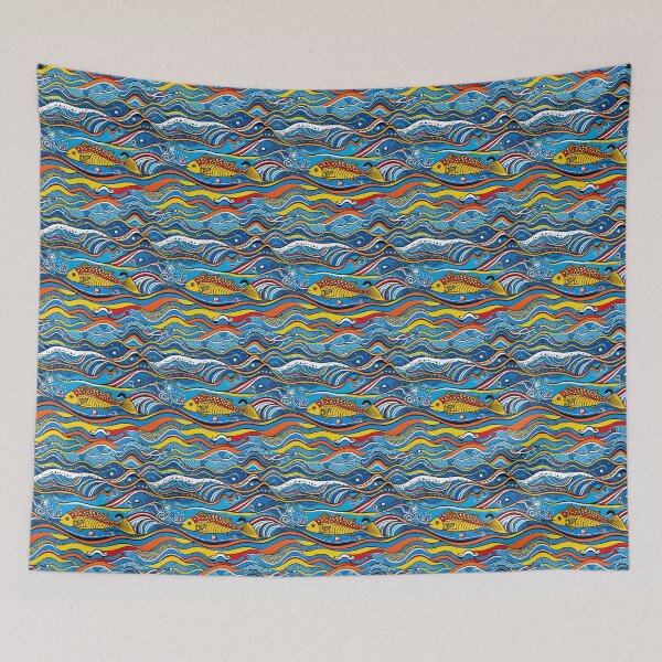 Item preview, Vibrant Tinga Tinga Inspired Design Tanzania designed and sold by MyDearWorld.