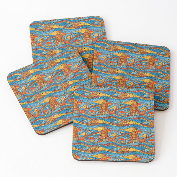 Item preview, Vibrant Tinga Tinga Inspired Design Tanzania designed and sold by MyDearWorld.