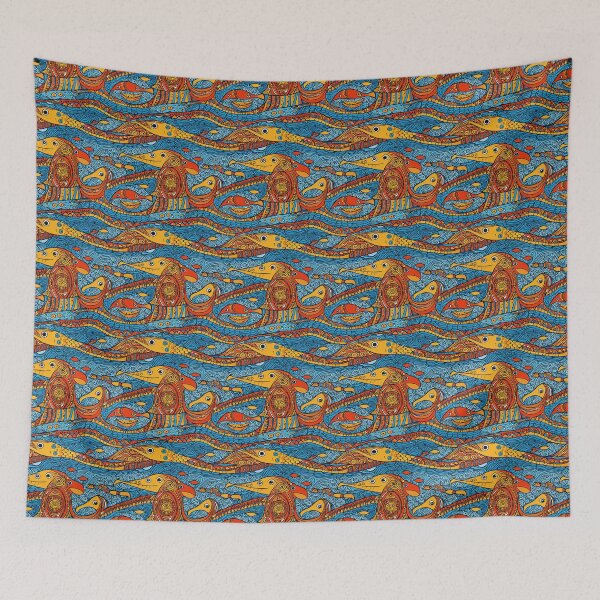 Item preview, Vibrant Tinga Tinga Inspired Design Tanzania designed and sold by MyDearWorld.
