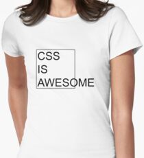 CSS Is Awesome Women's Fitted T-Shirt