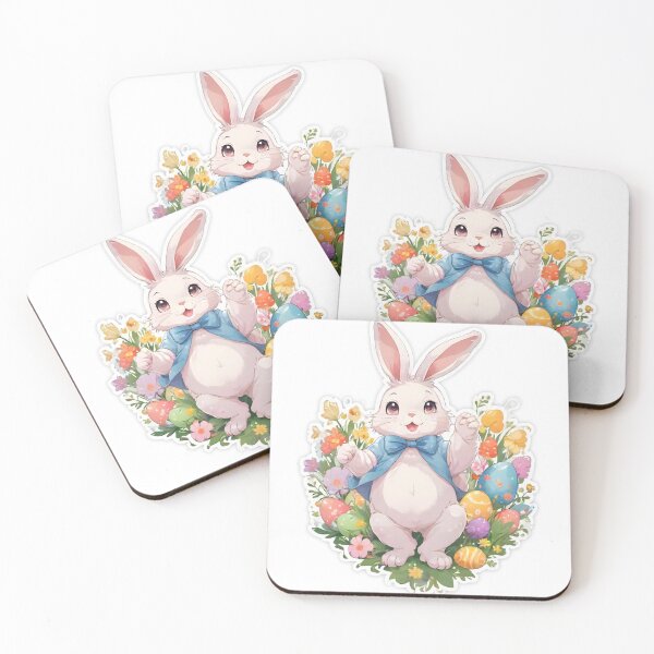 Item preview, Adorable Easter Bunnies Sticker – Cute and Festive Bunny Design designed and sold by Rena-Design.