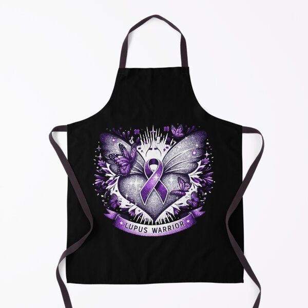 Item preview, Lupus Awareness Warrior Survivor Purple Butterflies Heart designed and sold by Dressed For Duty.