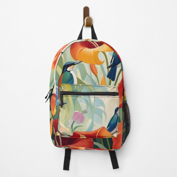 Item preview, Kingfishers in Floral Area. designed and sold by Nira Dabush.