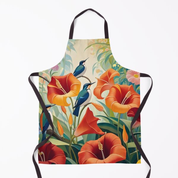 Item preview, Kingfishers in Floral Area. designed and sold by Nira Dabush.