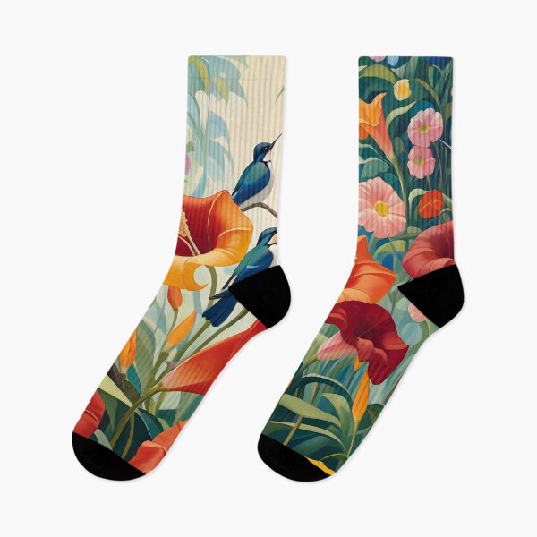 Item preview, Kingfishers in Floral Area. designed and sold by Nira Dabush.