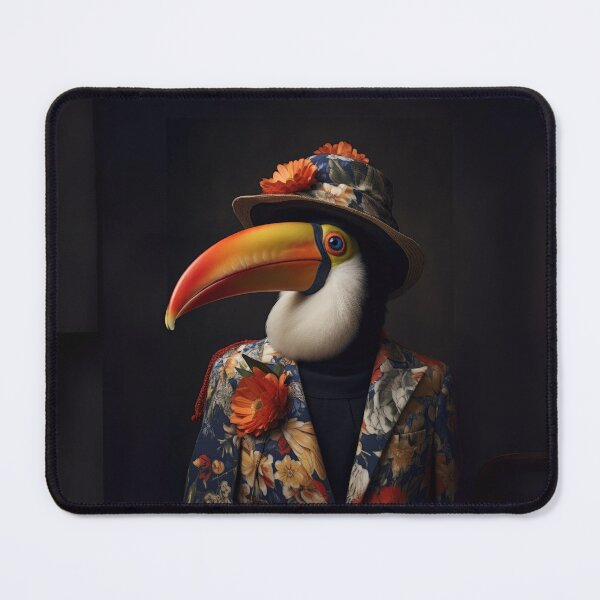 Item preview, Elegant Toucan in Floral Attire designed and sold by Sillytoe.