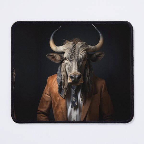 Item preview, Dapper Wildebeest in Suave Attire designed and sold by Sillytoe.