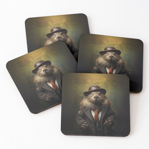 Item preview, Dapper Beaver in Vintage Attire designed and sold by Sillytoe.