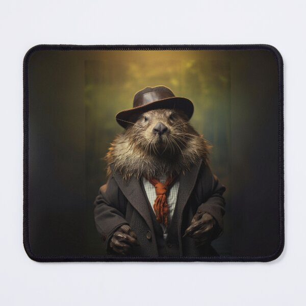 Item preview, Dapper Beaver in Vintage Attire designed and sold by Sillytoe.