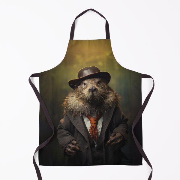 Item preview, Dapper Beaver in Vintage Attire designed and sold by Sillytoe.