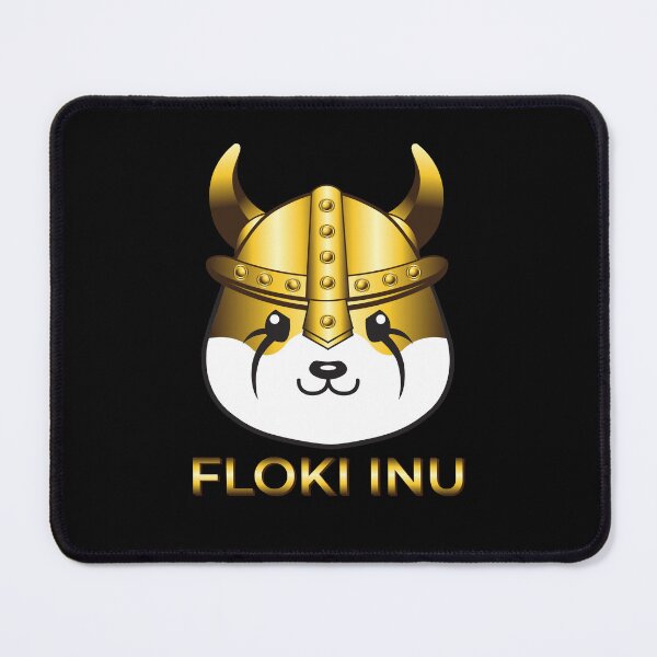 Item preview, black and gold  floki inu cryptocurrency logo designed and sold by ZieProject.