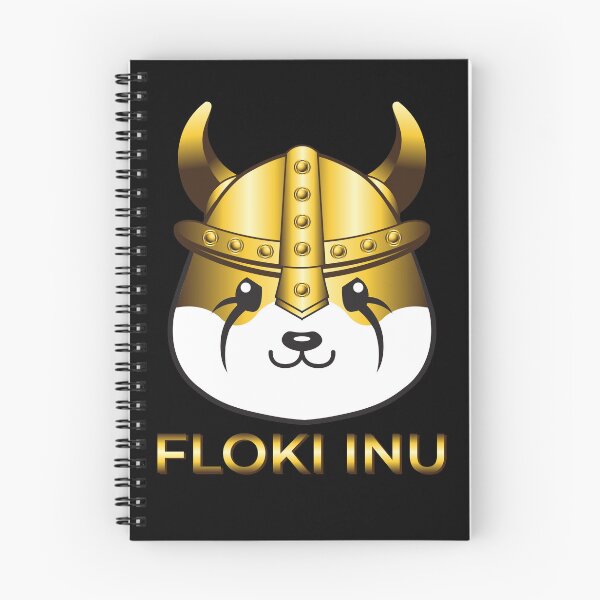 Item preview, black and gold  floki inu cryptocurrency logo designed and sold by ZieProject.