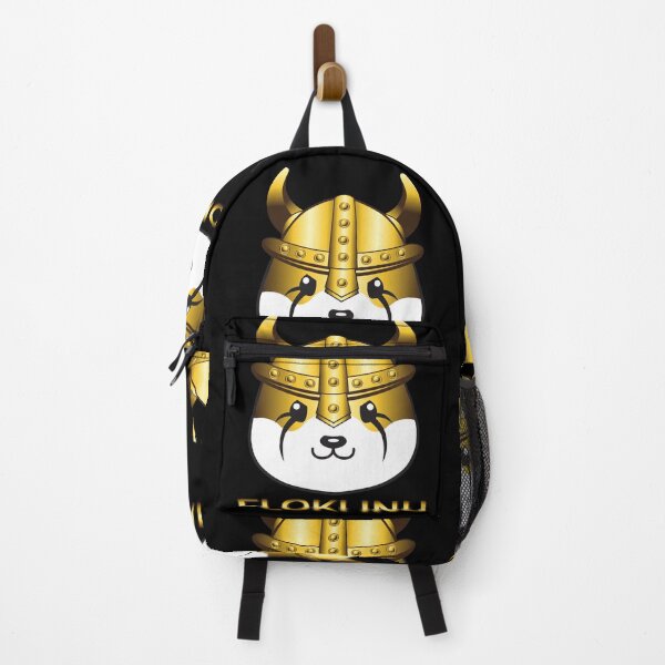 Item preview, black and gold floki inu cryptocurrency logo designed and sold by ZieProject.
