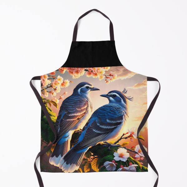 Item preview, Bird Couple -Two common Cuckoos on a blooming cherry tree designed and sold by EmeraldeaArt.