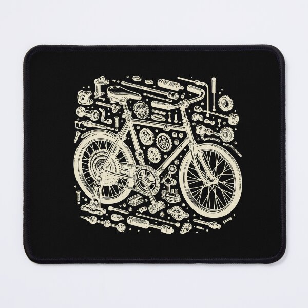 Item preview, Bicycle Anatomy Cycling Cyclist Biker Funny Biking designed and sold by Dressed For Duty.
