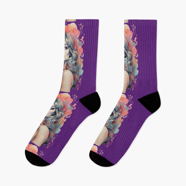 Item preview, Colorful Elegance, Retro-Futuristic Muse designed and sold by SportyAndArtful.