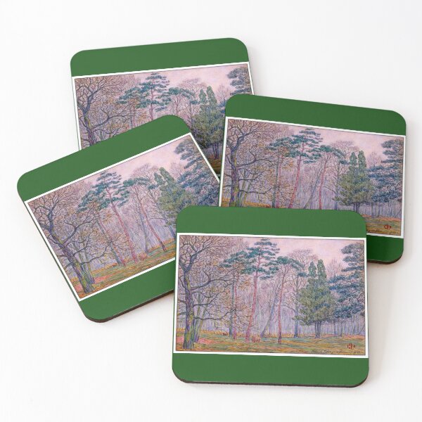 Item preview, Bois de Boulogne Forest France #1 1903 Henri Rivière Woodlands designed and sold by RocketshipRetro.