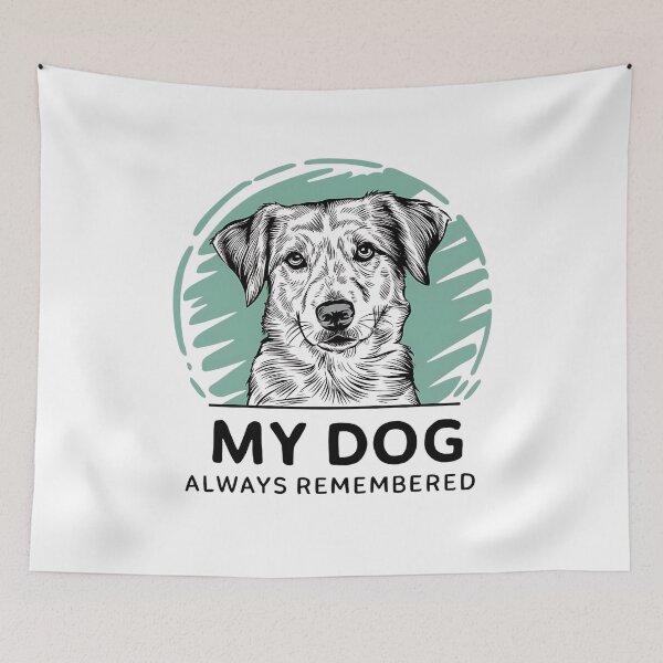 Item preview, "Animal Lover's Tribute" My Dog Always Remembered Pet Remembrance Day T-Shirt for Kids, Women, Girls, Men designed and sold by AI-volution.
