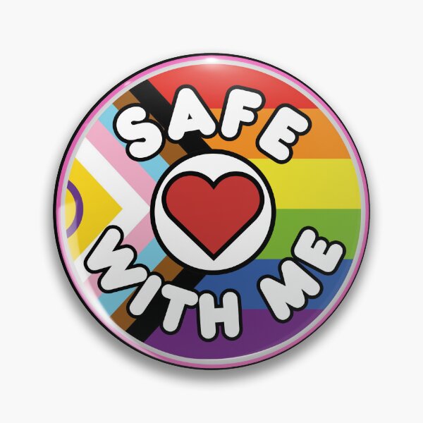 Item preview, Safe with me - support for the LGBT+ community designed and sold by LesMonologues.