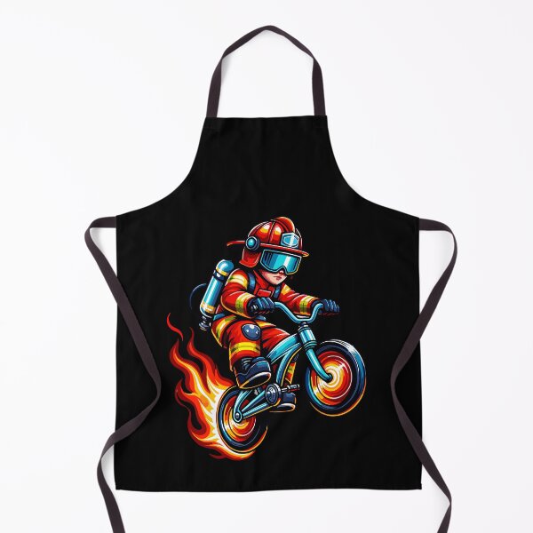 Artikelvorschau, Firefighter Bike Rescuer Bicycle Biker Cyclist Cycling Stunt entworfen und verkauft von Dressed For Duty.