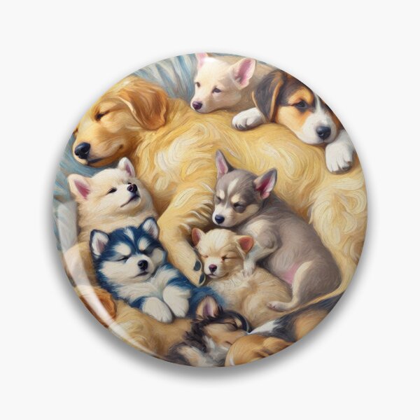 Item preview, Snuggle Squad: Where dreams are shared, and hearts are warmed. Adorable puppies in peaceful slumber, capturing pure puppy love designed and sold by toypoodlemom.