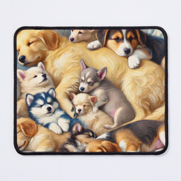 Item preview, Snuggle Squad: Where dreams are shared, and hearts are warmed. Adorable puppies in peaceful slumber, capturing pure puppy love designed and sold by toypoodlemom.