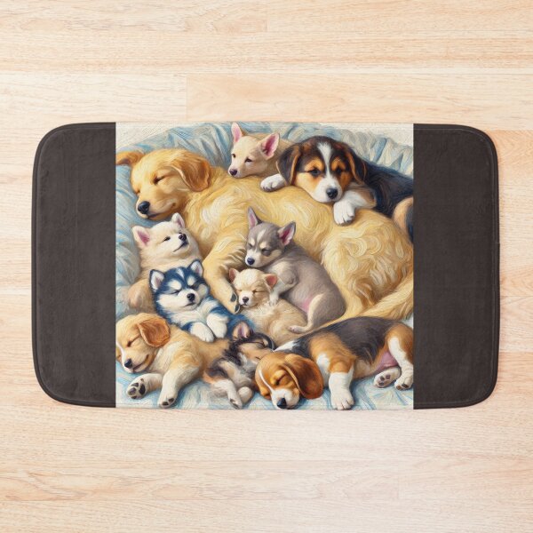 Item preview, Snuggle Squad: Where dreams are shared, and hearts are warmed. Adorable puppies in peaceful slumber, capturing pure puppy love designed and sold by toypoodlemom.