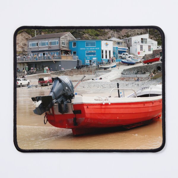 Item preview, Trevaunance Cove Red Boat designed and sold by Terri Waters Photography & Design.