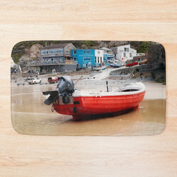 Item preview, Trevaunance Cove Red Boat designed and sold by Terri Waters Photography & Design.
