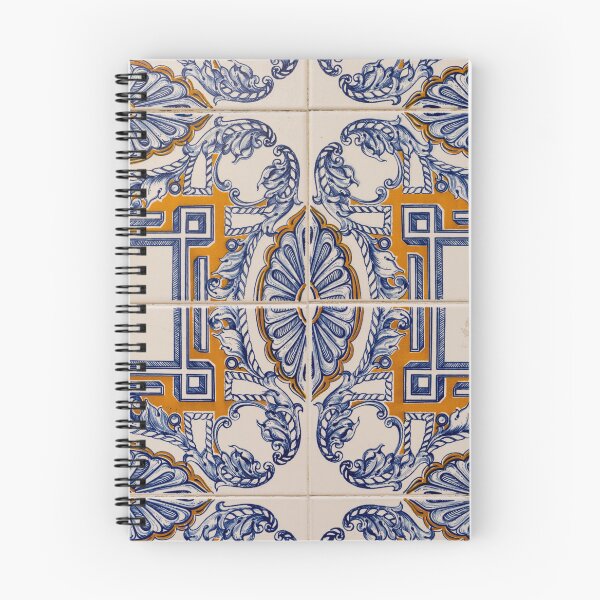 Item preview, Antique Portuguese Tradition - Exquisite Blue and Yellow Hand Painted Azulejo Tiles designed and sold by Georgia Mizuleva.