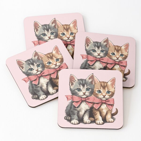 Item preview, Two Vintage Cats With Bow designed and sold by Fanverse Merchandise.