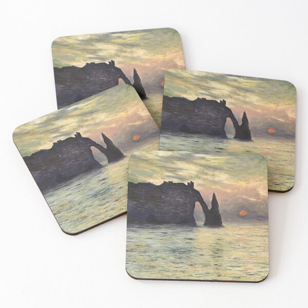 Item preview, The Manneport, Cliff at Etretat, Sunset - 1883 - Claude Monet designed and sold by dottyshai.