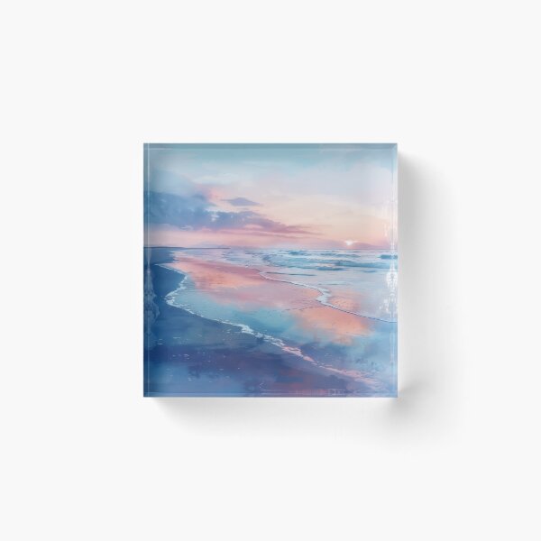 Item preview, Sunset Reflection on Tranquil Beach designed and sold by palmyst.