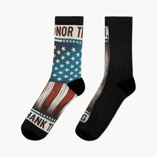 Item preview, Honor the Fallen Thank the Living Memorial Day 4th July Patriotic designed and sold by Dressed For  Duty.
