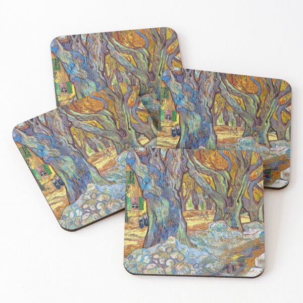 Item preview, Large Plane Trees, Road at Saint-Rémy 1889 Vincent Van Gogh designed and sold by RocketshipRetro.