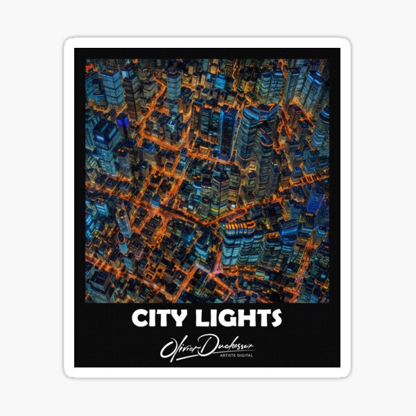 Aperçu de l'œuvre City lights 23 créée et vendue par olivier duchossoir.
