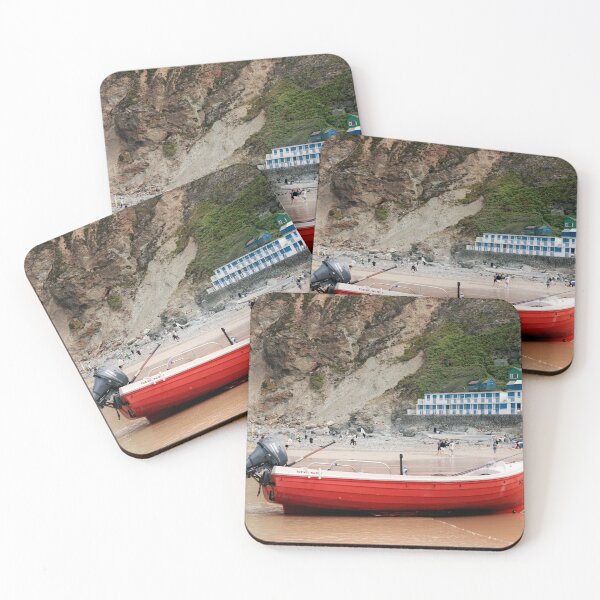 Item preview, Trevaunance Cove Beach Huts designed and sold by Terri Waters Photography & Design.