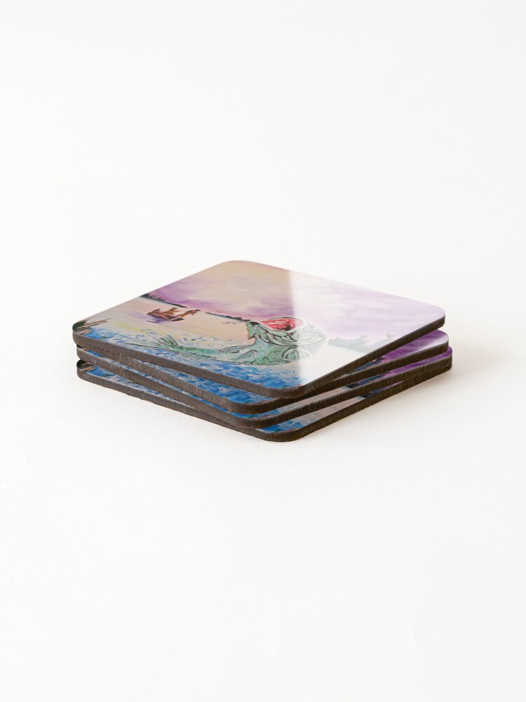 Thumbnail 4 of 5, Coasters (Set of 4), Early Catch  designed and sold by RudyYoder.