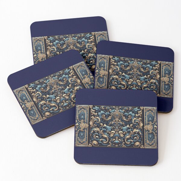 Item preview, Midnight Blue & Ocean Blue Rococo designed and sold by DesignsByPrnces.