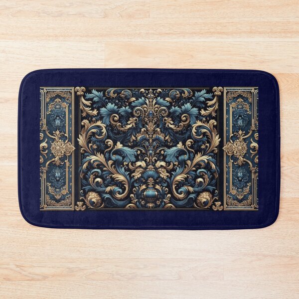 Item preview, Midnight Blue & Ocean Blue Rococo designed and sold by DesignsByPrnces.