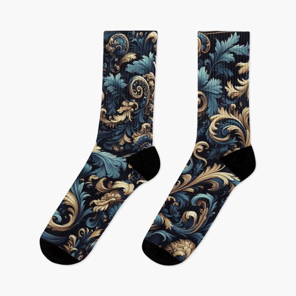 Item preview, Midnight Blue & Ocean Blue Rococo designed and sold by DesignsByPrnces.