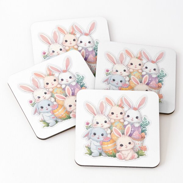 Item preview, Adorable Easter Bunnies Sticker – Cute and Festive Bunny Design designed and sold by Rena-Design.