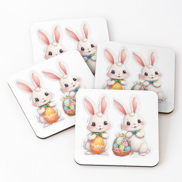 Item preview, Adorable Easter Bunnies Sticker – Cute and Festive Bunny Design designed and sold by Rena-Design.