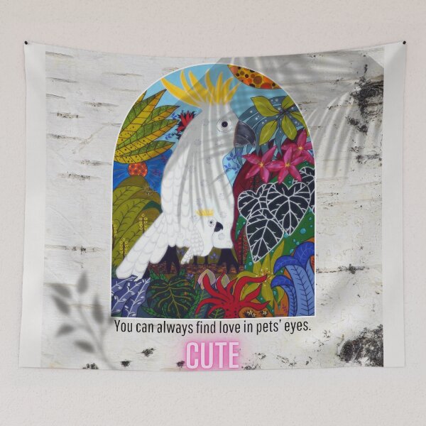 Item preview, We can always find love in pets' eyes designed and sold by GabiVitryArt.