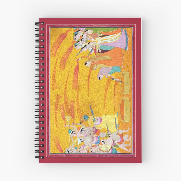 Item preview, Krishna & Radha Lead Groups Celebrating Holi Spraying Colour 1770 India designed and sold by RocketshipRetro.