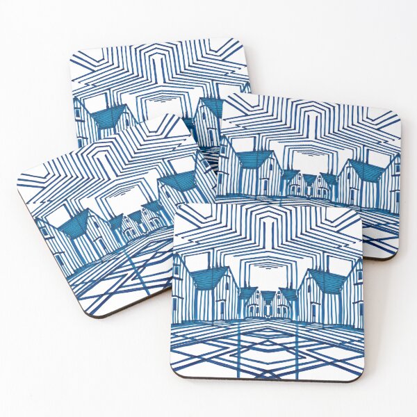 Item preview, Modern Optical Illusion , Study In Blue And White  designed and sold by Sizani.