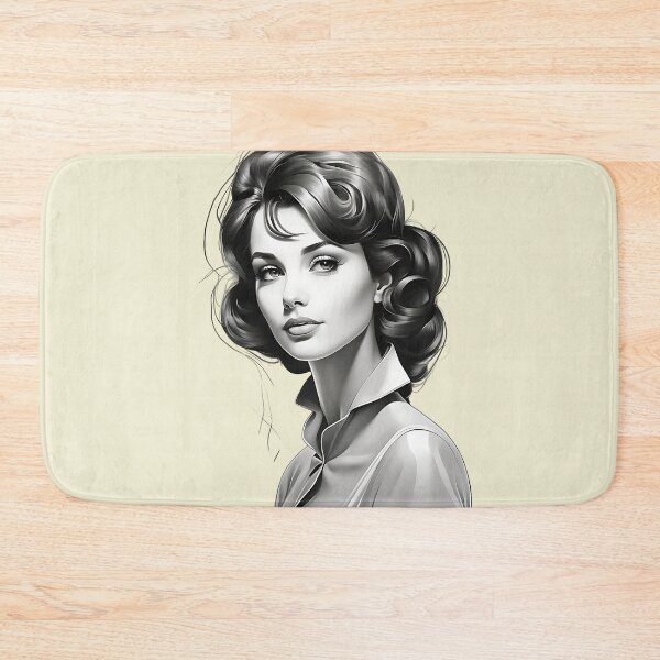 Item preview, Vintage Glamour, Monochrome Portrait designed and sold by SportyAndArtful.