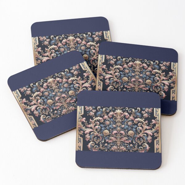 Item preview, Midnight Blue & Pink Rococo designed and sold by DesignsByPrnces.